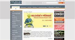 Desktop Screenshot of muzeum.travelsoft.cz